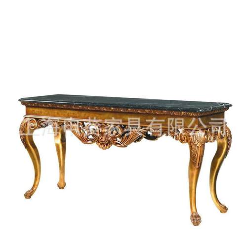 美式乡村实木客厅玄关展示柜实木轻奢置物台家用大户型别墅样板房 - 图3