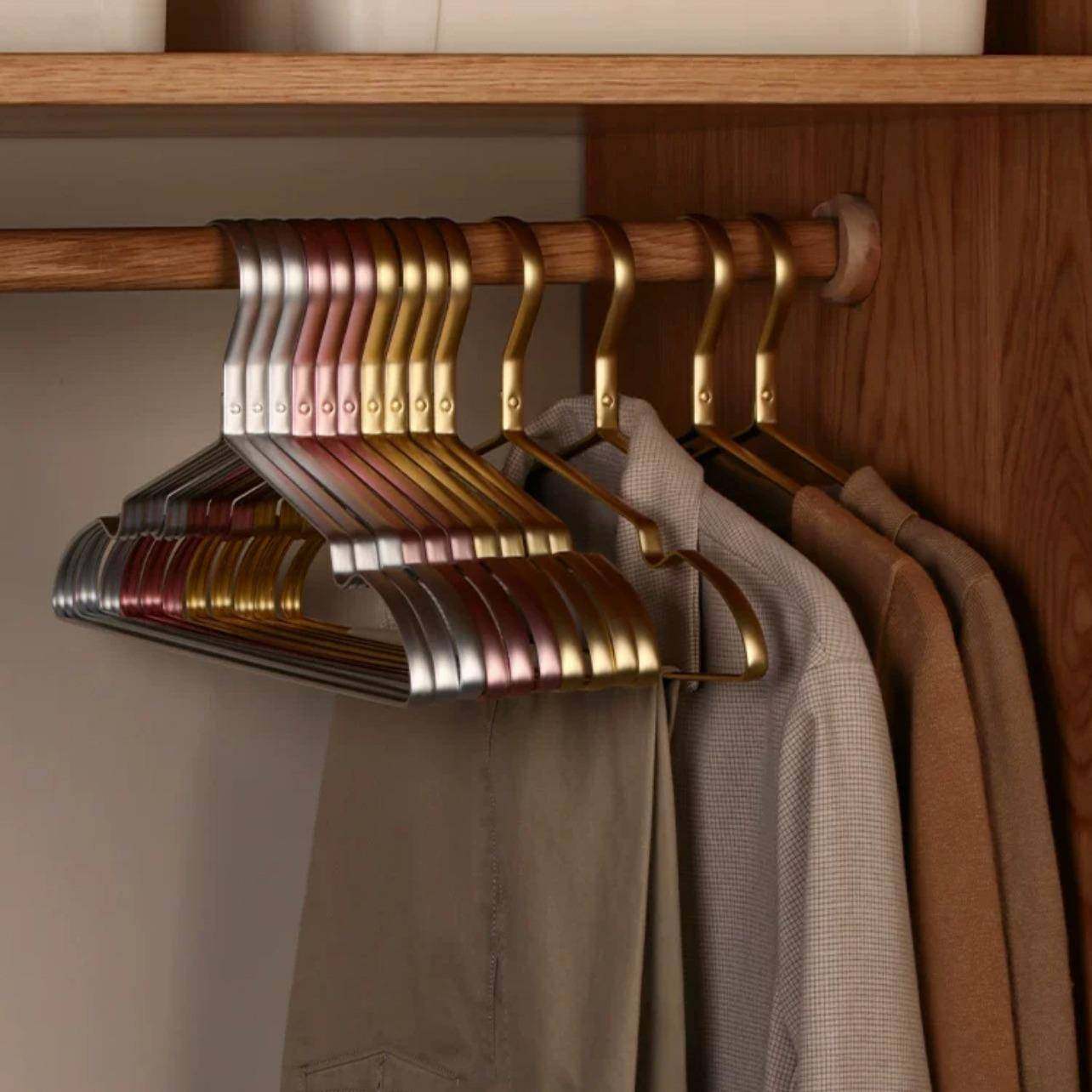 铝合金衣架太空铝防滑成人衣服架无痕衣架子太空铝衣挂衣撑,淘宝优惠券,粉丝福利购,淘宝优惠卷