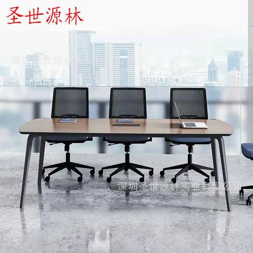 直销办公桌简约长条桌长桌会议室培训桌洽谈桌组合小型会议桌 - 图0