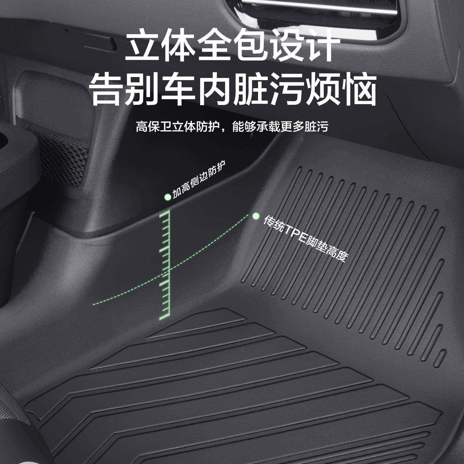 TPE汽车脚垫吉利专车专用丝圈脚垫防滑耐磨环保汽车脚踏垫,淘宝优惠券,粉丝福利购,淘宝优惠卷