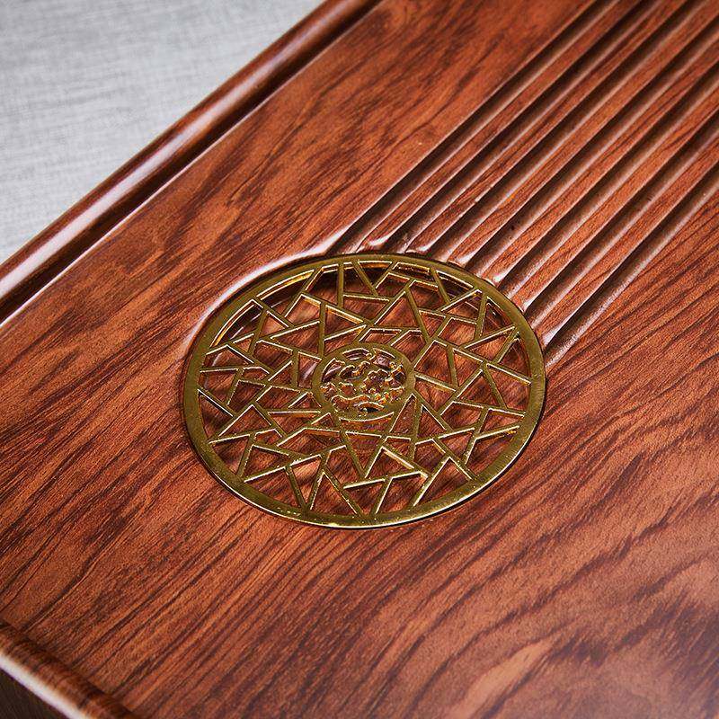 新款花梨木茶盘整块家用排水新中式大小号仿原木客厅实木茶台茶具,淘宝优惠券,粉丝福利购,淘宝优惠卷