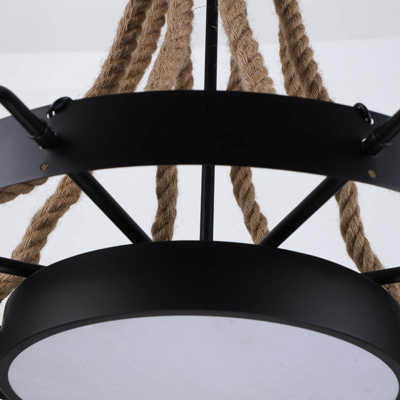 工风八咖头MSTY8116麻绳吊灯复客厅业餐厅啡古厅创意轻奢装饰创意,淘宝优惠券,粉丝福利购,淘宝优惠卷