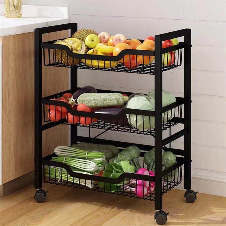 动厨房置放17344物落地可移蔬菜水果收纳架菜篮子筐架夹缝隙多层,淘宝优惠券,粉丝福利购,淘宝优惠卷