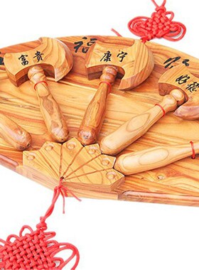 天御阁桃木斧子挂件五福临门家居装饰品结婚做福搬家送礼乔迁礼品