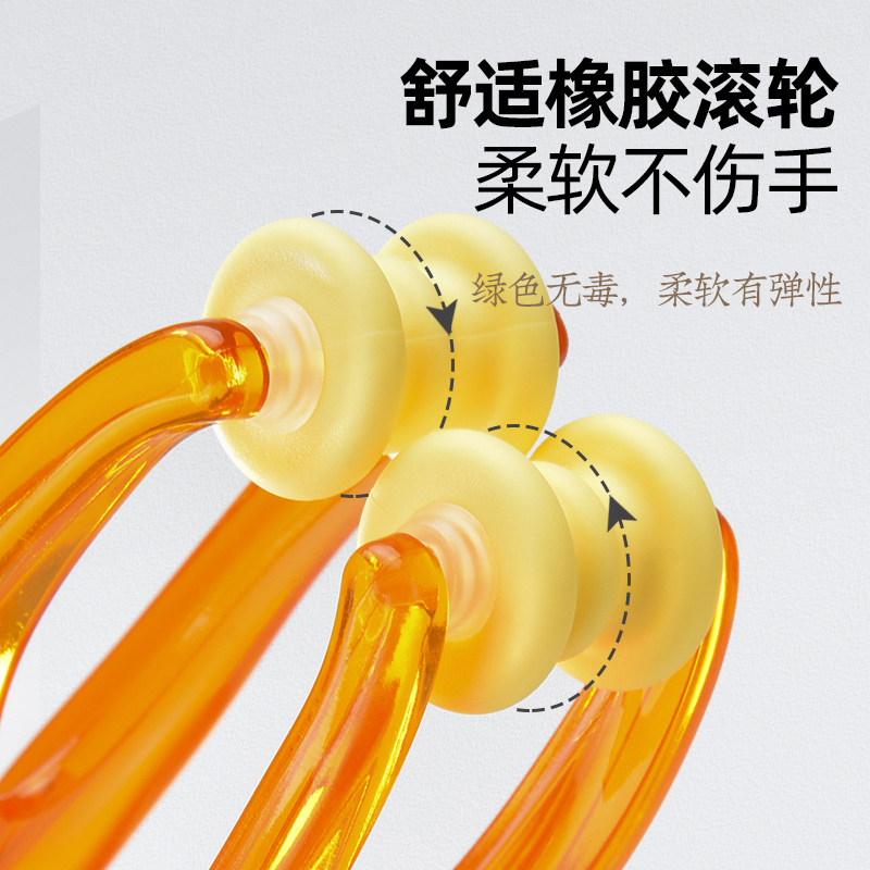 手指按摩器漫画手关节滚轮式缓解手部弹力滑鼠手家用瘦手按摩夹仪,淘宝优惠券,粉丝福利购,淘宝优惠卷