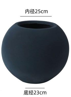 纯乔手工红陶居土罐聚宝盆家招财钵用形迁新玄HZV/0QEg关客厅摆件