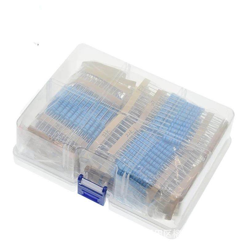 650PCS1W1%1R-2.4M130种值每种各5个金属膜电阻器套件盒装,淘宝优惠券,粉丝福利购,淘宝优惠卷