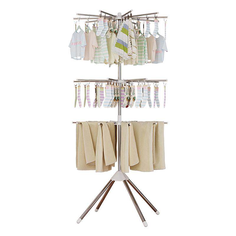 不锈钢宝宝婴儿晾衣架落地折叠尿布架室内儿童毛巾阳台多功能衣架,淘宝优惠券,粉丝福利购,淘宝优惠卷
