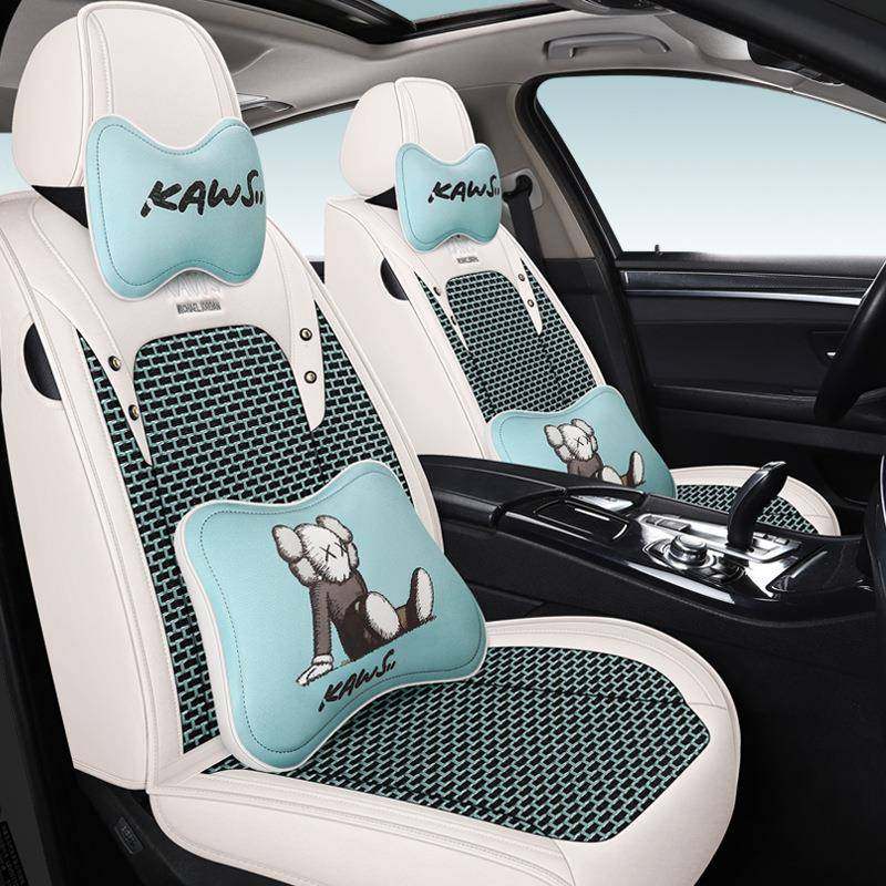 汽车坐垫四季通用全包本佃CRV飞度思域威兰达卡通夏季冰丝座椅套,淘宝优惠券,粉丝福利购,淘宝优惠卷