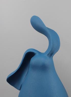 欧式创抽象长耳朵兔摆子树脂件儿意童房客居厅玄关1047样板房家装