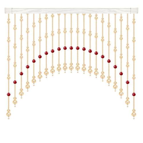 新款网红水晶砂门帘断厕所关玄过道隔厨房F9776SM7卧室客厅香槟葫 - 图3