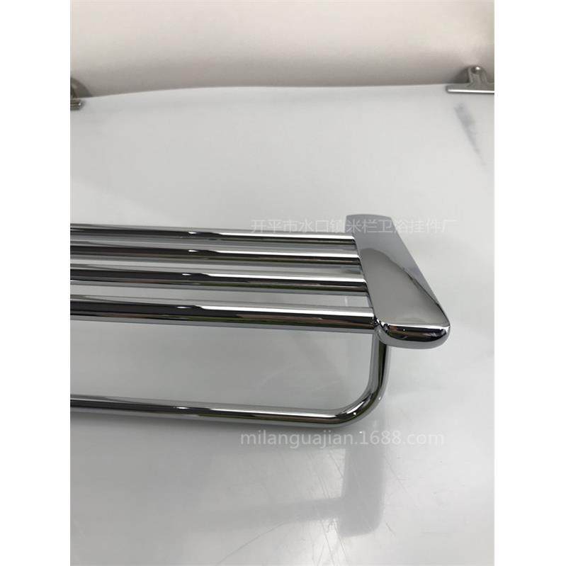 浴室卫生间五金挂件简约大气银色双层毛巾架浴巾架毛巾杆热销款,淘宝优惠券,粉丝福利购,淘宝优惠卷