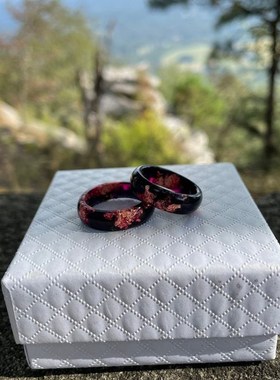 情侣戒指套装男士树脂戒指女式小指戒指男士小指戒指