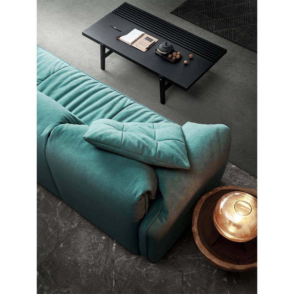 布艺沙发大象耳朵磨砂布三人位小户型直排沙发意大利设计软体沙发,淘宝优惠券,粉丝福利购,淘宝优惠卷