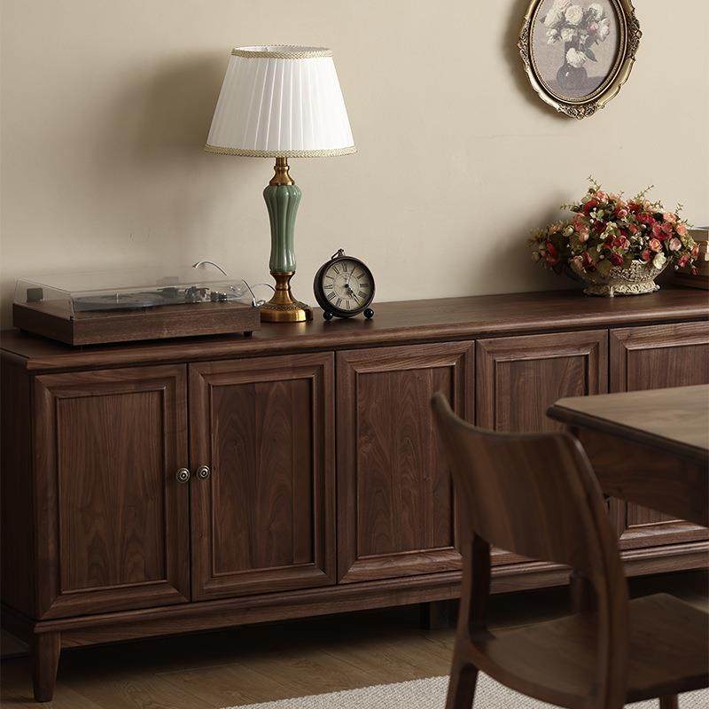 北美黑胡桃木厅柜美式实木电视柜原木现代简约收纳储物柜中古客厅,淘宝优惠券,粉丝福利购,淘宝优惠卷