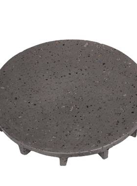 北创意理石洞石托111大盘果盘摆件样板房厅茶几玄关家欧客居软装