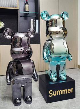 网红暴熊存钱力罐客大型落地大摆件OFJ玄关沙发边几电厅视装柜饰