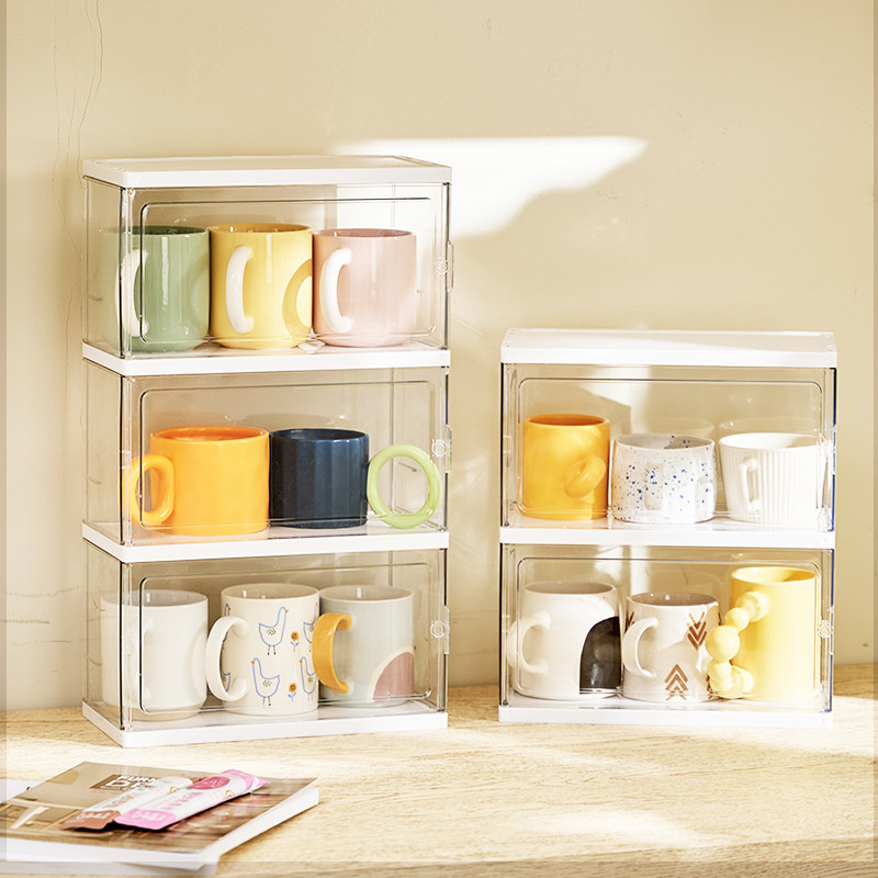 杯子收纳置物架水杯收纳盒防尘玻璃杯茶杯托盘沥水杯架子桌面杯架,淘宝优惠券,粉丝福利购,淘宝优惠卷