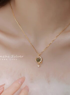 银项链配饰女士秋冬2023新款爆款轻奢小众高级感毛衣链女生日礼物