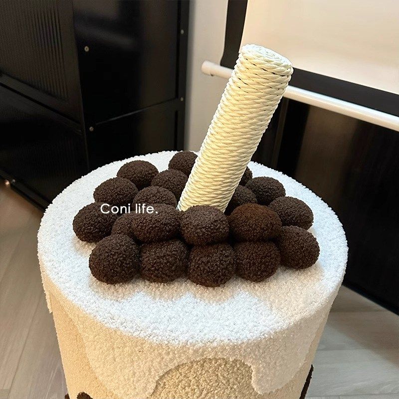 萌宠嘟嘟珍珠奶茶桶猫窝四季通用半封闭冬天保暖安全感猫咪睡屋,淘宝优惠券,粉丝福利购,淘宝优惠卷