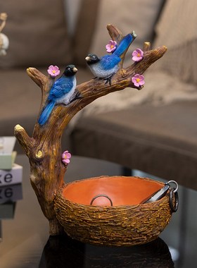 喜上眉梢钥匙首饰收纳摆件家居工艺品玄关装饰品新居乔迁结婚礼物