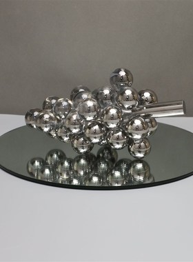 新中式水晶葡萄摆件样板房售楼部卧室书房客厅餐厅桌面玄关饰品