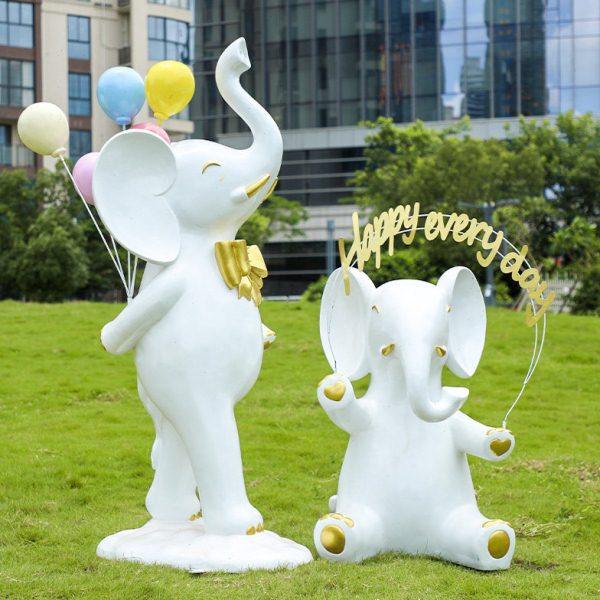 户外卡通网红相框大象雕塑公园幼儿园林景区美陈动物装饰落地摆件,淘宝优惠券,粉丝福利购,淘宝优惠卷