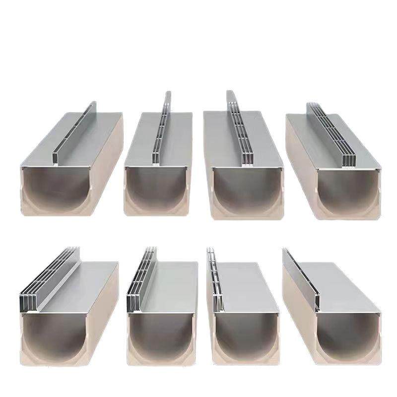 线性排水沟盖板不锈钢304丨201配复合树脂U型槽公园广场街道用,淘宝优惠券,粉丝福利购,淘宝优惠卷