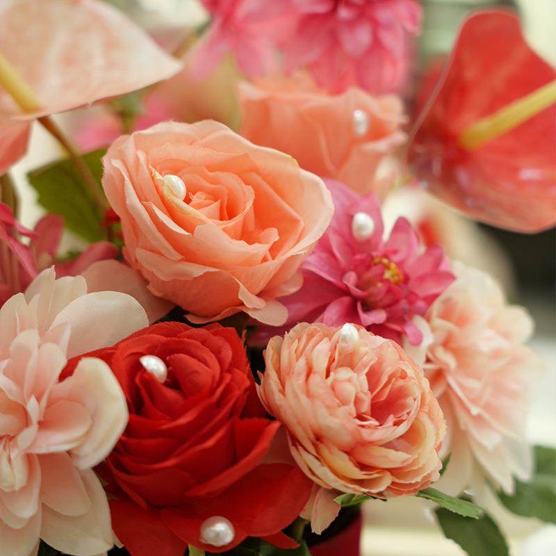 锁桶美家居订婚礼抱桶AL675666新婚福DIY材料包抱仿真花婚摆件备,淘宝优惠券,粉丝福利购,淘宝优惠卷