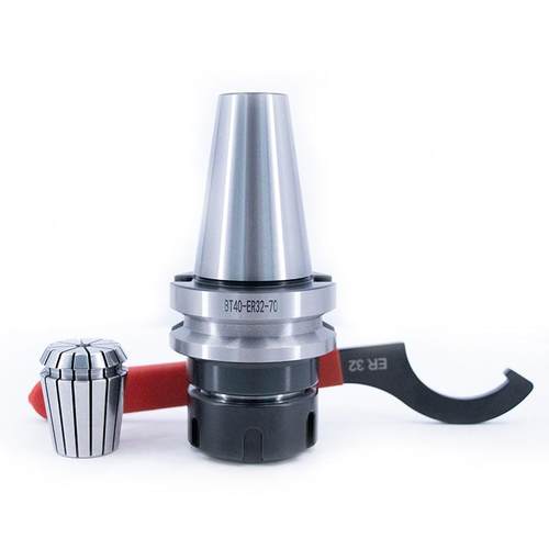 BT304夹BT40-ER3NET莫氏扁尾后0拉刀柄R筒夹套装数控cnc刀杆头 - 图0