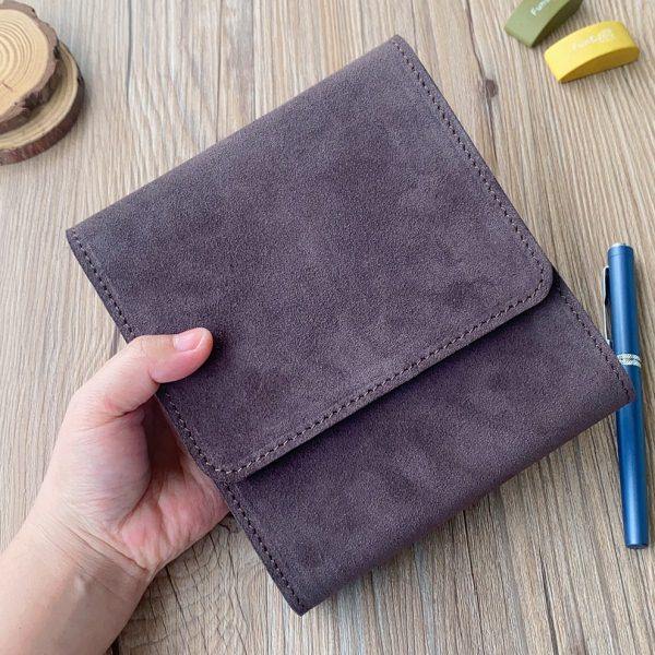 手工真皮大容量笔袋便携式钢笔收纳盒复古牛皮高级保护袋礼品袋,淘宝优惠券,粉丝福利购,淘宝优惠卷