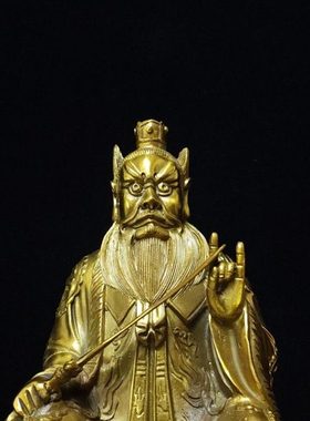 黄铜张天师铜像张道陵祖天师30厘米1米人物雕像