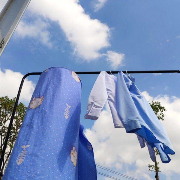 旋转晾衣架螺旋式晒衣架阳台不锈钢晾晒床单被单架凉被子神器圆形,淘宝优惠券,粉丝福利购,淘宝优惠卷