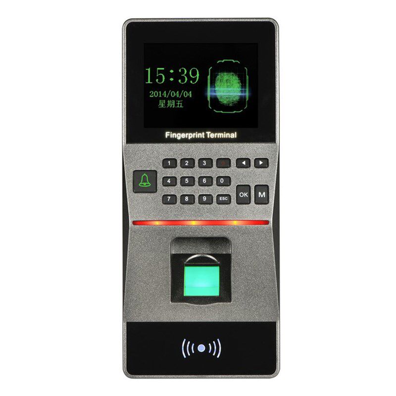 Fingerprint access control machine swipe card password to open the door networked access control attendance machine access control F16S single double door iron door glass door