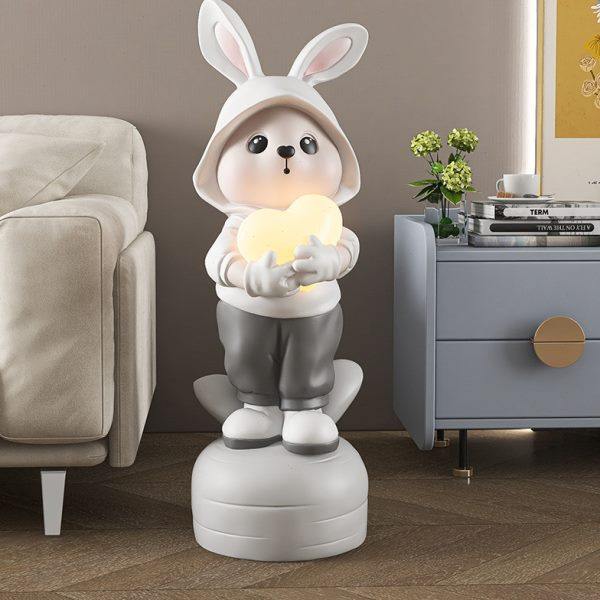 大型兔子客厅沙发旁卡通落地摆件灯家居饰品电视柜床头乔迁礼物,淘宝优惠券,粉丝福利购,淘宝优惠卷