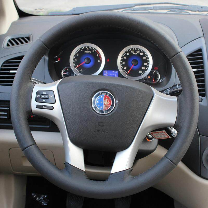 适用于吉利GC7金刚方向盘套真皮金鹰英伦CS6/CS7把套专用全包手缝 - 图2