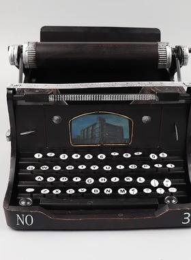 老830式摄打字机模店型手工铁艺酒吧摆书橱窗怀旧老物件件影道具