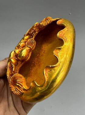 复古合金鎏金仿金洗金属笔工艺品文创市20250814集锌民古玩老物间