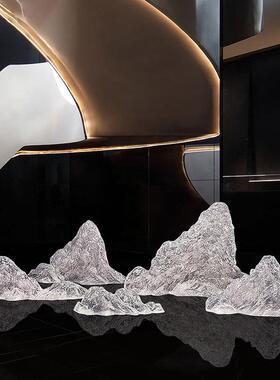 简现代新款雕塑酒店别墅样板hanyang0房摆软装饰品工艺品件创意约