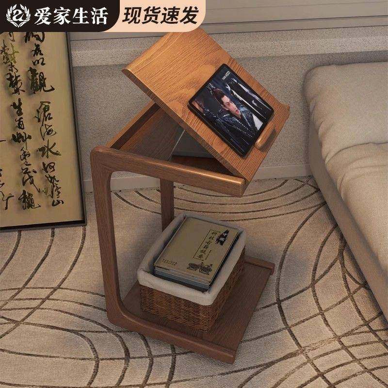 实书木桌小茶几可移动现翻盖边几简约代角几71713客厅沙发边置物,淘宝优惠券,粉丝福利购,淘宝优惠卷