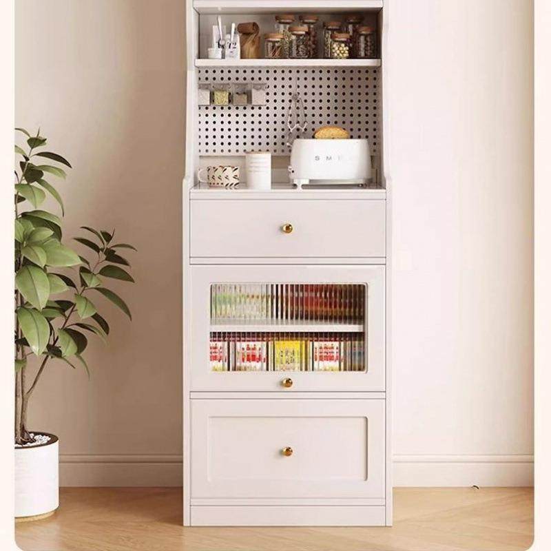 实木简约餐边柜高柜客厅收纳柜子家用小户型厨房置物柜洞洞板收纳,淘宝优惠券,粉丝福利购,淘宝优惠卷