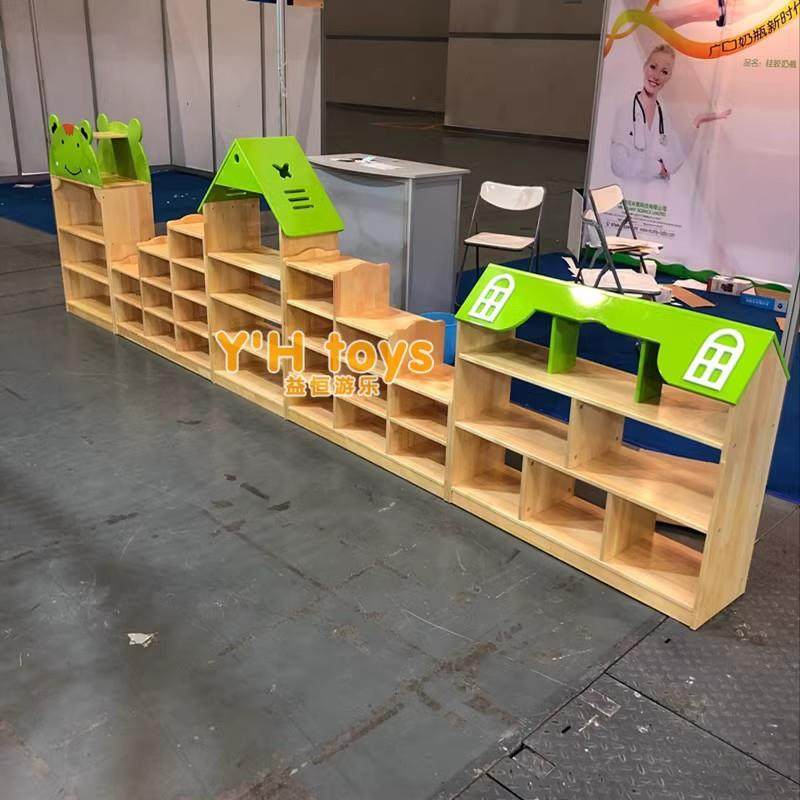 幼儿园原木玩具柜实木组合柜区角储物柜区域书架儿童收纳柜子书柜,淘宝优惠券,粉丝福利购,淘宝优惠卷