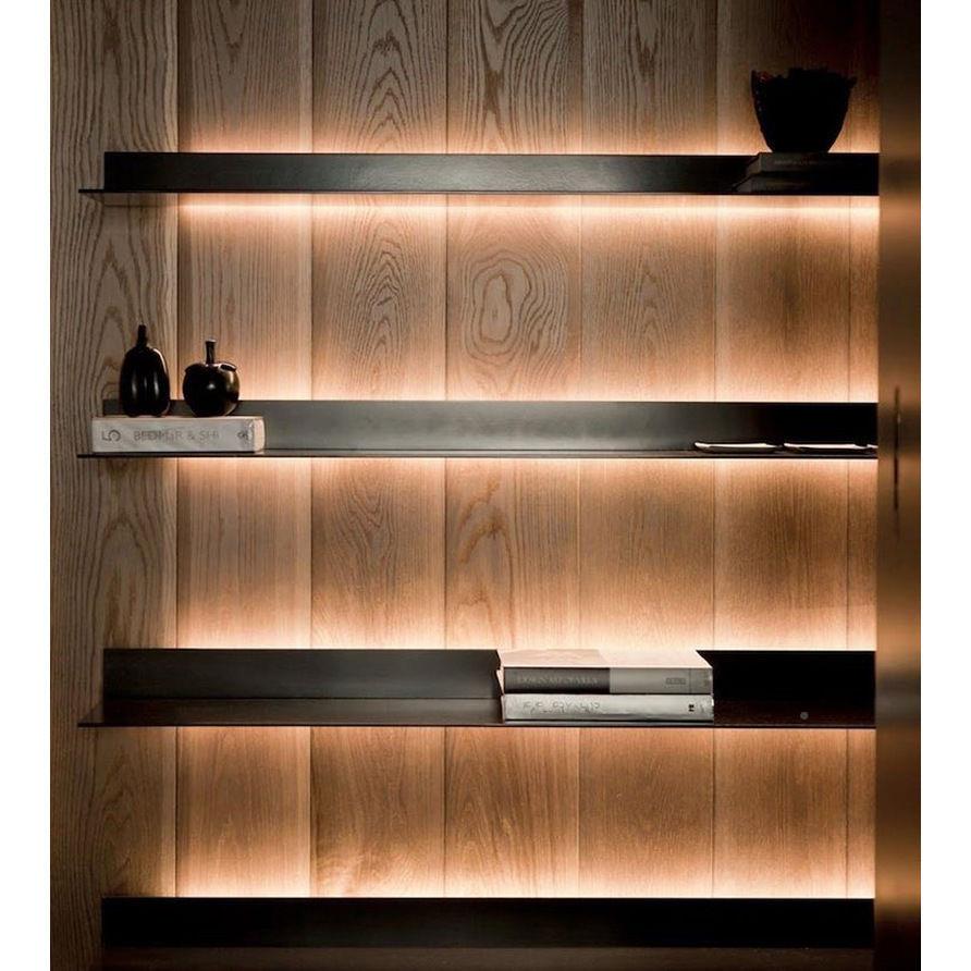 属一字GWD墙隔板室房间壁挂卧靠发光展架搁板墙上置物金架带灯层 - 图1