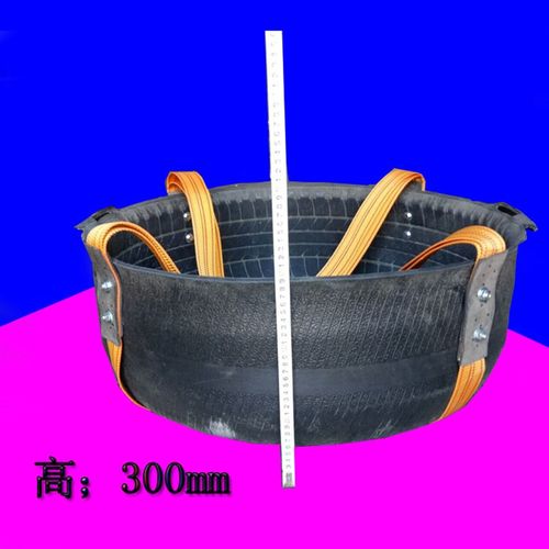 特大加厚建筑灰盆灰桶工地吊沙专用轮胎皮盆装修吊料加牢加固抗摔 - 图1