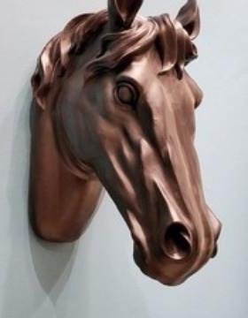 马头饰HNX壁饰墙上壁挂欧客式V厅墙饰玄关动物创意K装T挂件酒吧