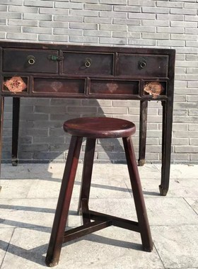 八十年代办公桌书桌椅一套怀旧老物件复古旧家具影视道具装饰摆件