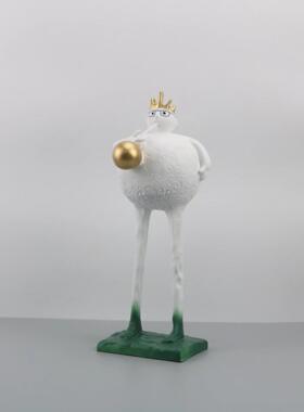 OHW现简约泡泡国王雕塑大件软摆装饰品售楼玄关家居人代物工处艺