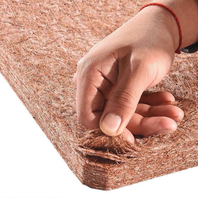 工厂1米5x2宿舍床垫学生上下铺硬垫工地90cm厚款3E棕床垫 - 图2