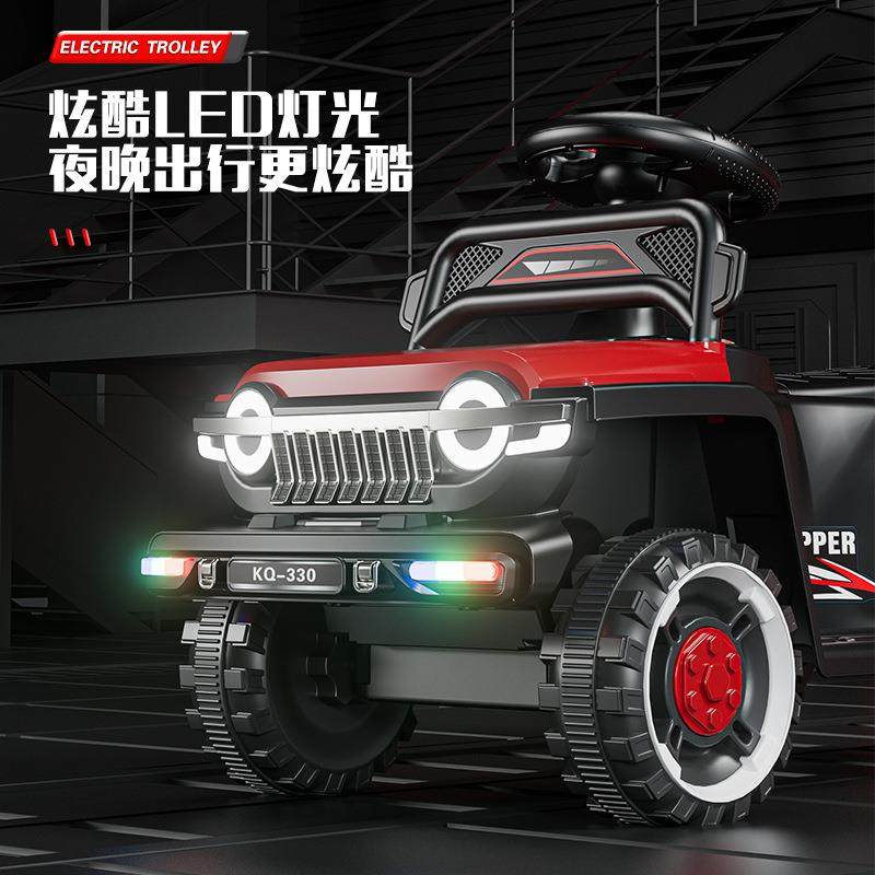 儿童电动越野遥控车男女小孩可坐四轮婴幼儿手推车1-3-6防侧翻,淘宝优惠券,粉丝福利购,淘宝优惠卷