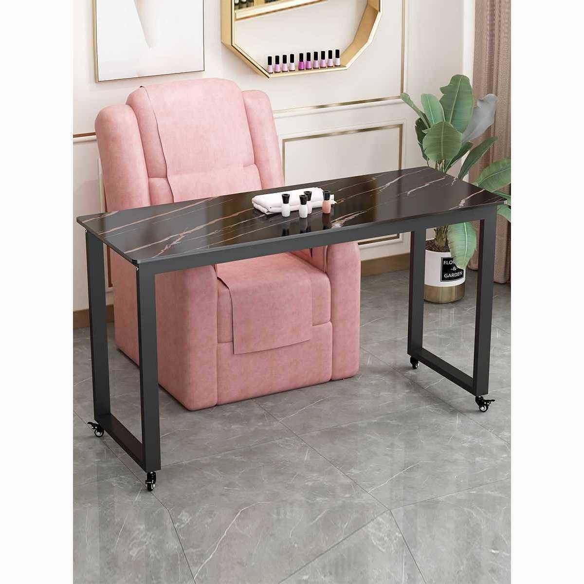美甲桌可移动电脑桌日式美甲沙发桌带轮现代简约跨沙发美甲台,淘宝优惠券,粉丝福利购,淘宝优惠卷
